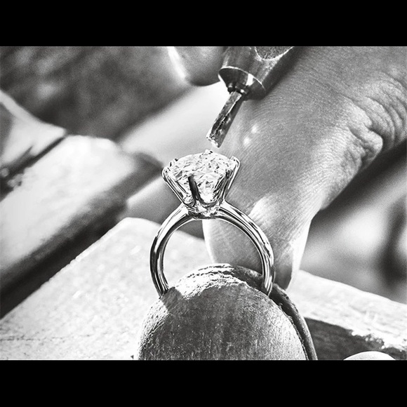 Screw Crystal Band Diamant Ring 925 Silver - Picture 15 of 16